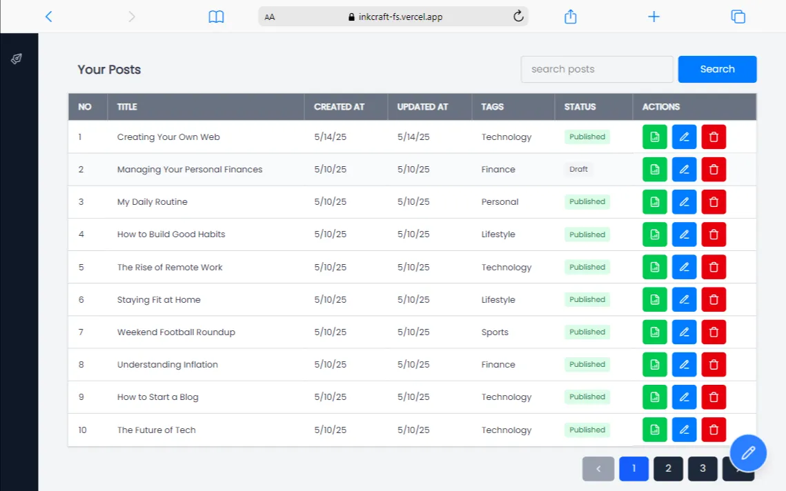 AI Blog Platform